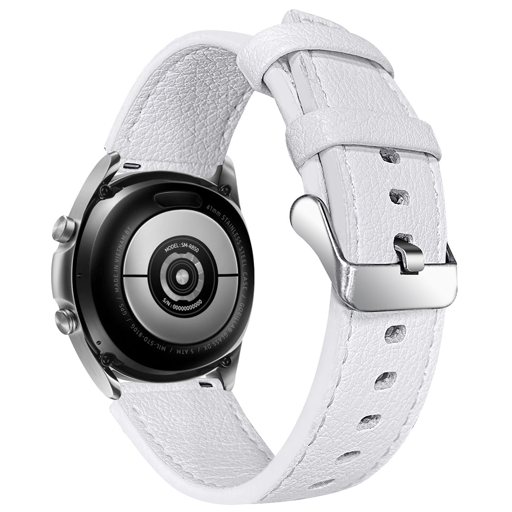 For Huami Amazfit Pace Double-sided Textured Cowhide Genuine Leather Watch Strap Replacement Wrist Band