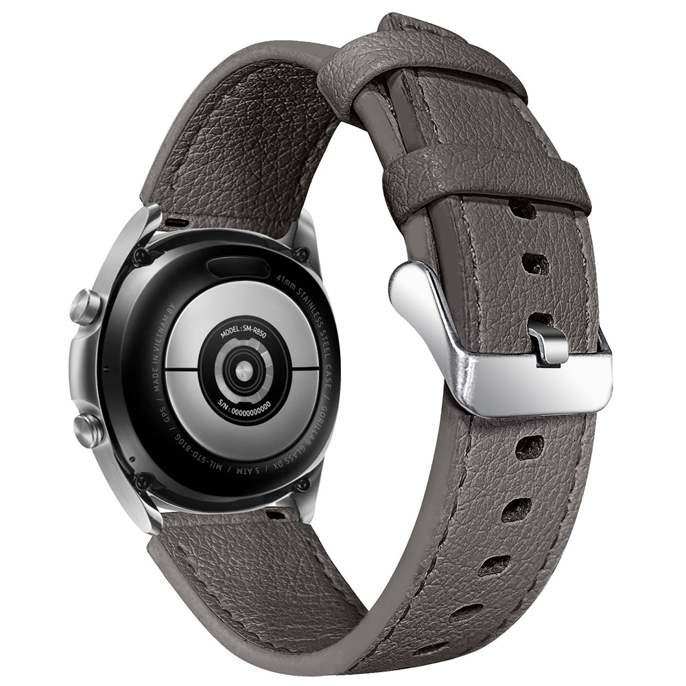 For Huami Amazfit Pace Double-sided Textured Cowhide Genuine Leather Watch Strap Replacement Wrist Band
