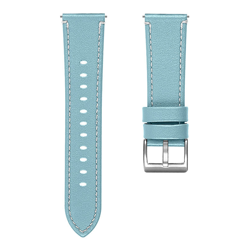 For Huawei Watch GT 2e/GT 2 46mm Stainless Steel Buckle Soft Cowhide Leather 22mm Universal Smart Watch Band Wrist Strap