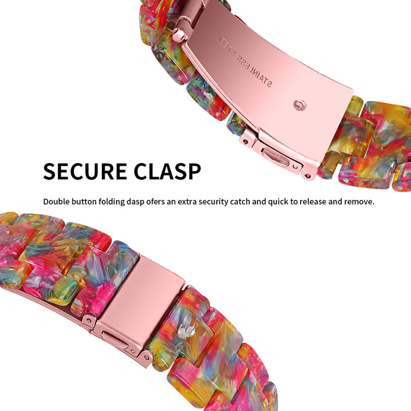 For Huawei Watch 2/Watch GT 2 42mm Resin Watch Band Wrist Strap Replacement 20mm with Stainless Steel Buckle
