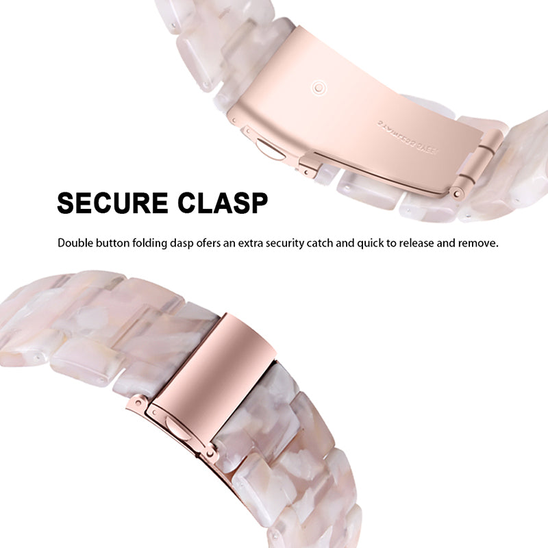 For Huawei Watch 2/Watch GT 2 42mm Resin Watch Band Wrist Strap Replacement 20mm with Stainless Steel Buckle
