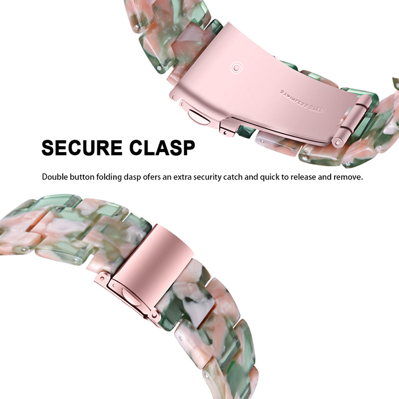 For Huawei Watch 2/Watch GT 2 42mm Resin Watch Band Wrist Strap Replacement 20mm with Stainless Steel Buckle