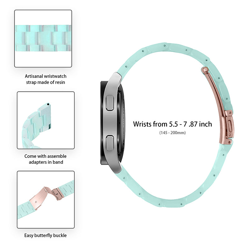 For Huawei Watch 2/Watch GT 2 42mm Resin Watch Band Wrist Strap Replacement 20mm with Stainless Steel Buckle