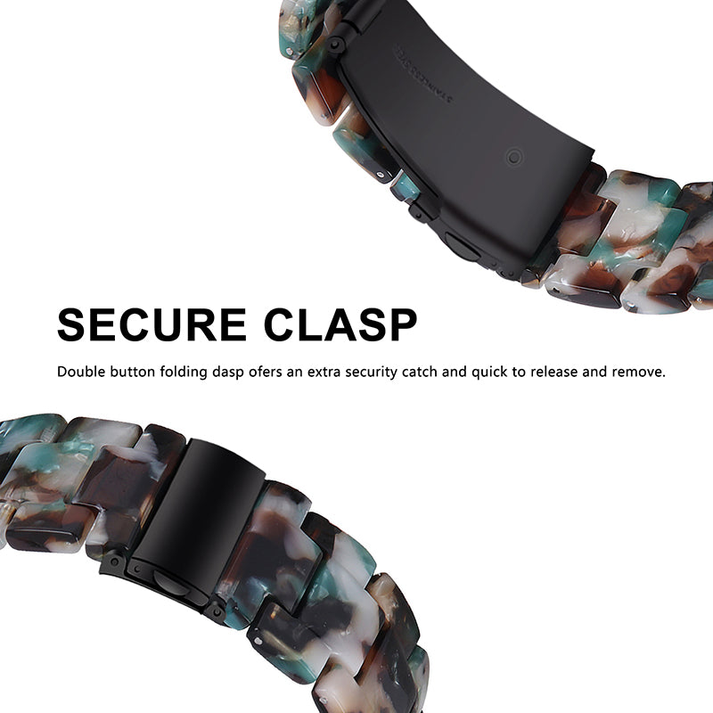 For Huawei Watch 2/Watch GT 2 42mm Resin Watch Band Wrist Strap Replacement 20mm with Stainless Steel Buckle