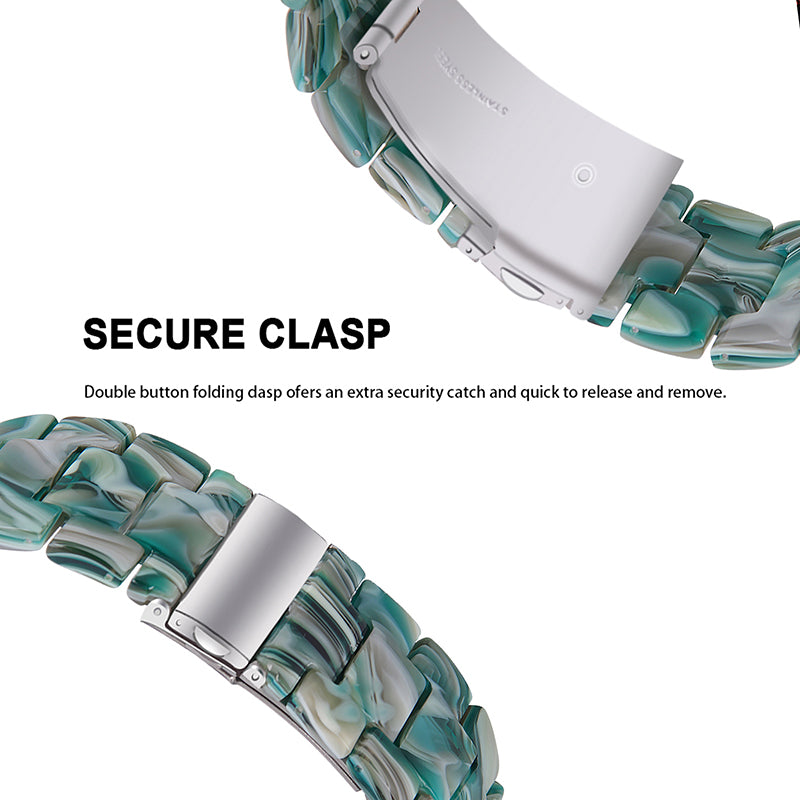 For Huawei Watch 2/Watch GT 2 42mm Resin Watch Band Wrist Strap Replacement 20mm with Stainless Steel Buckle