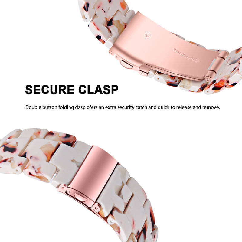 For Huawei Watch 2/Watch GT 2 42mm Resin Watch Band Wrist Strap Replacement 20mm with Stainless Steel Buckle