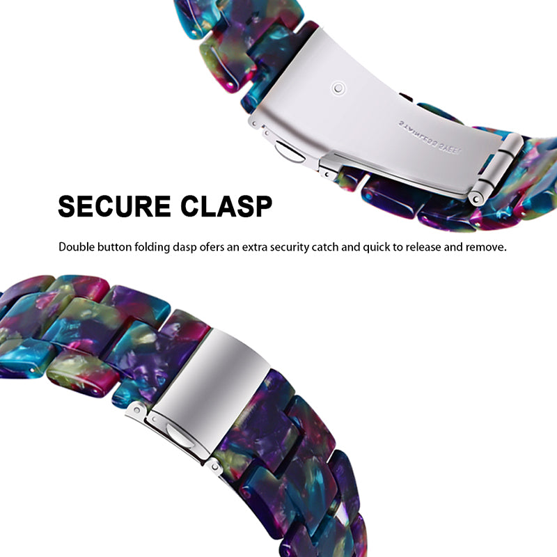 For Huawei Watch 2/Watch GT 2 42mm Resin Watch Band Wrist Strap Replacement 20mm with Stainless Steel Buckle