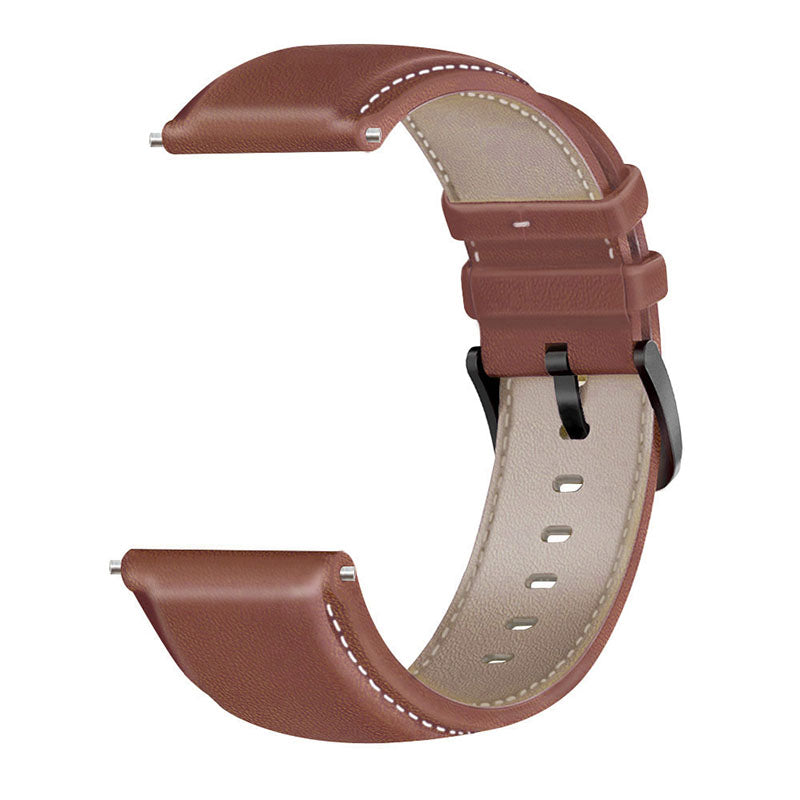 For HUAWEI Watch GT3/Samsung Galaxy Watch 46mm Leather Watch Band 22mm Universal Watch Strap with Buckle