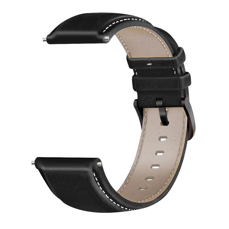 For HUAWEI Watch GT3/Samsung Galaxy Watch 46mm Leather Watch Band 22mm Universal Watch Strap with Buckle