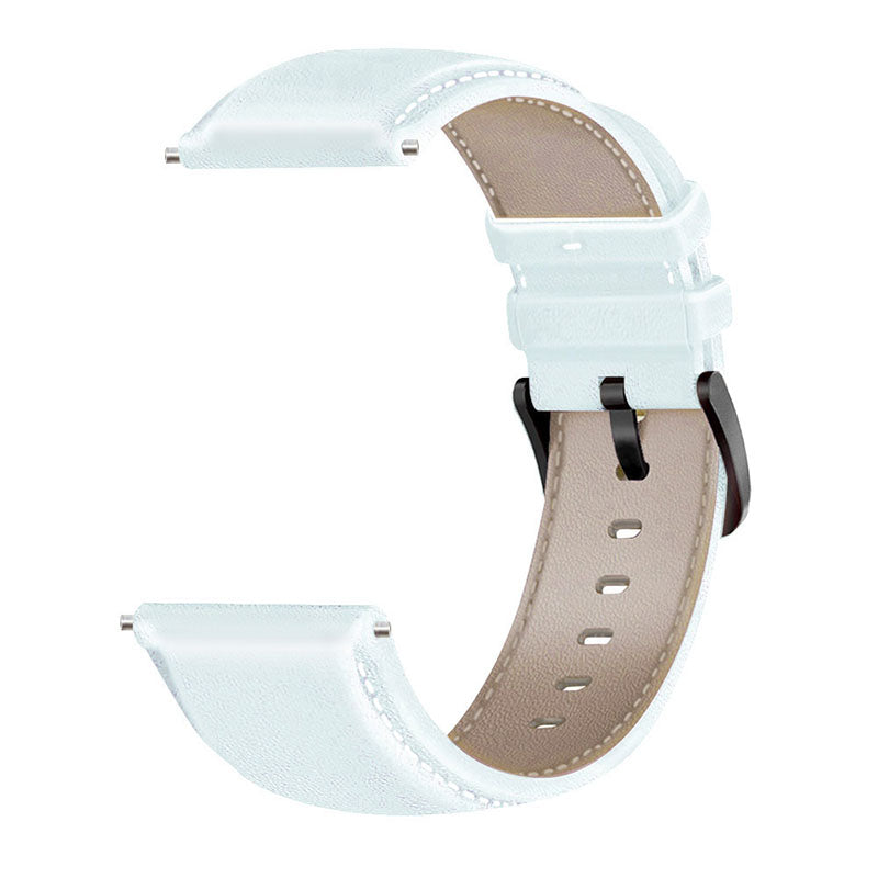 For HUAWEI Watch GT3/Samsung Galaxy Watch 46mm Leather Watch Band 22mm Universal Watch Strap with Buckle