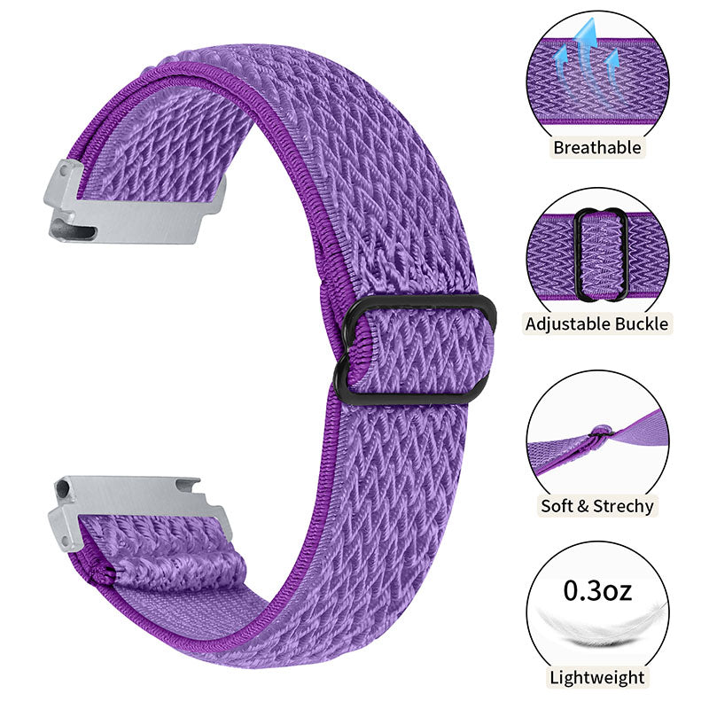 For Huami Amazfit GTR 47mm/Pace/Stratos/Stratos 2 Adjustable Elastic Watch Strap Universal 22mm Watch Band with Buckle