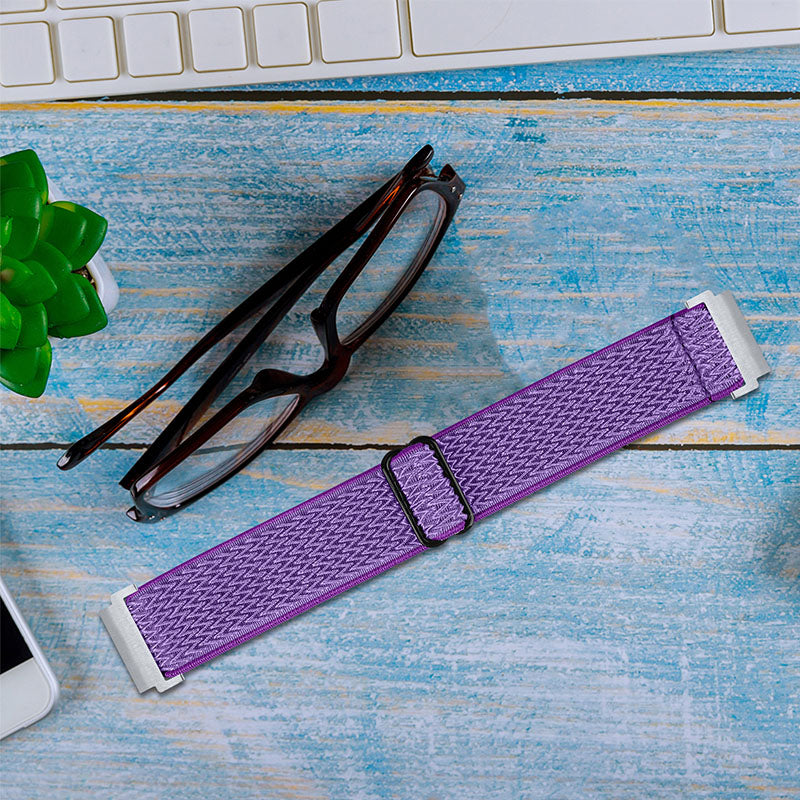 For Huami Amazfit GTR 47mm/Pace/Stratos/Stratos 2 Adjustable Elastic Watch Strap Universal 22mm Watch Band with Buckle