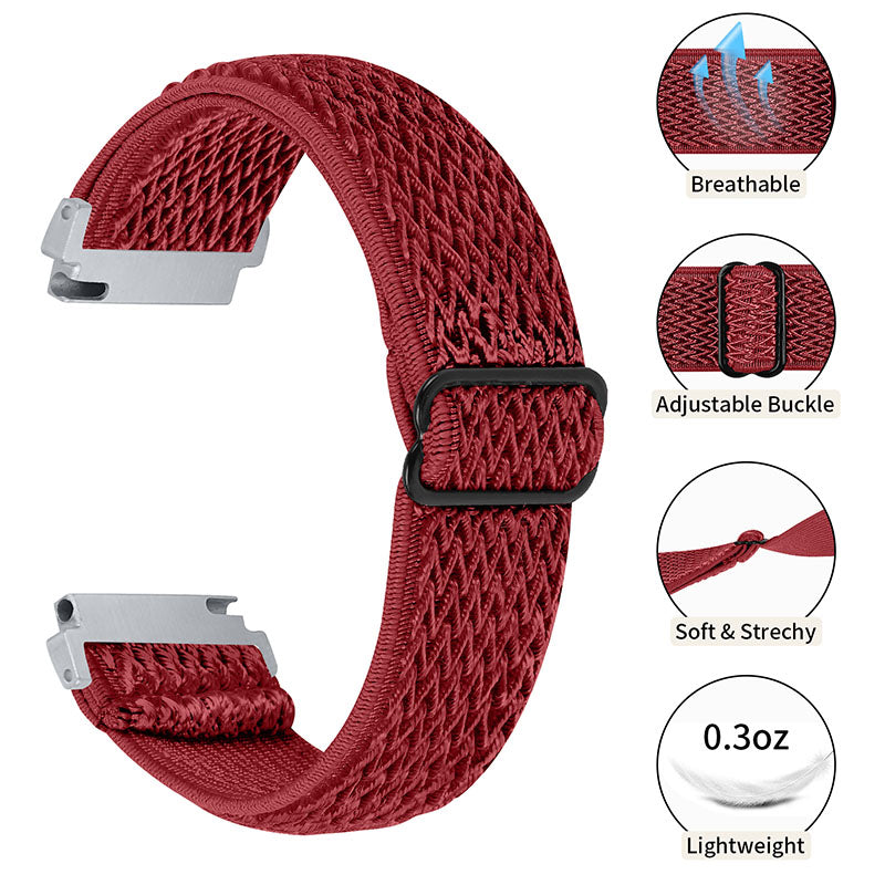 For Huami Amazfit GTR 47mm/Pace/Stratos/Stratos 2 Adjustable Elastic Watch Strap Universal 22mm Watch Band with Buckle