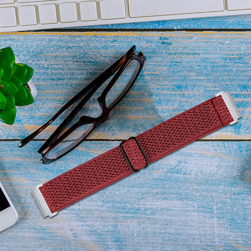 For Huami Amazfit GTR 47mm/Pace/Stratos/Stratos 2 Adjustable Elastic Watch Strap Universal 22mm Watch Band with Buckle