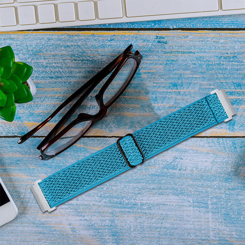 For Huami Amazfit GTR 47mm/Pace/Stratos/Stratos 2 Adjustable Elastic Watch Strap Universal 22mm Watch Band with Buckle