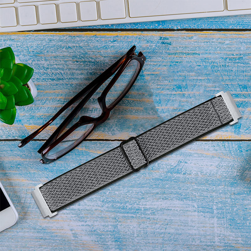 For Huami Amazfit GTR 47mm/Pace/Stratos/Stratos 2 Adjustable Elastic Watch Strap Universal 22mm Watch Band with Buckle
