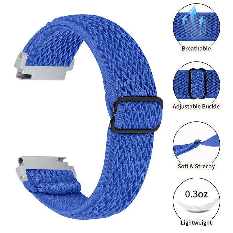 For Huami Amazfit GTR 47mm/Pace/Stratos/Stratos 2 Adjustable Elastic Watch Strap Universal 22mm Watch Band with Buckle