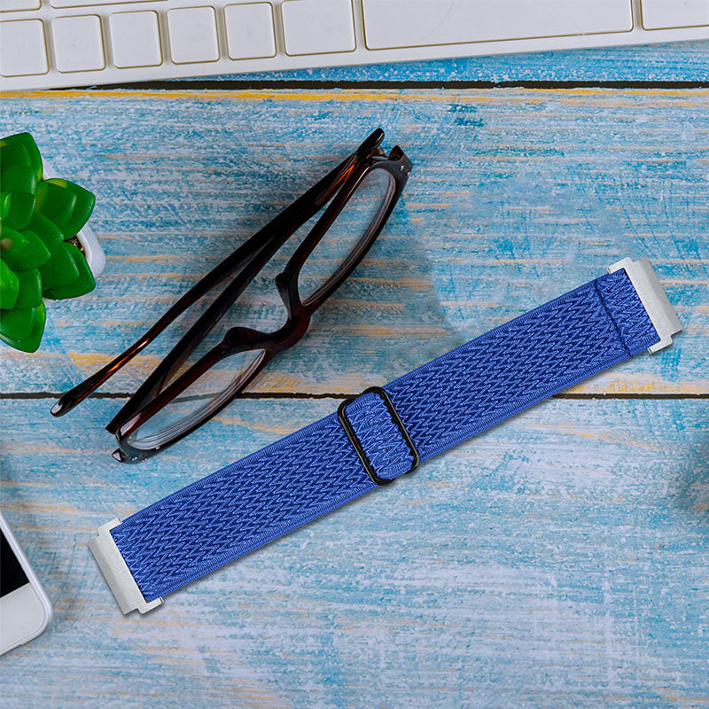 For Huami Amazfit GTR 47mm/Pace/Stratos/Stratos 2 Adjustable Elastic Watch Strap Universal 22mm Watch Band with Buckle