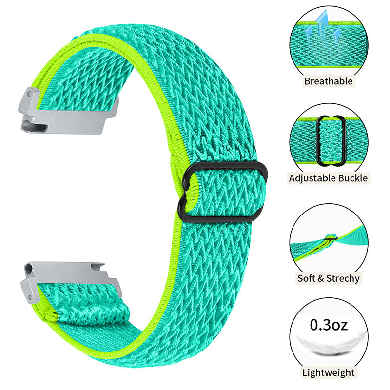 For Huami Amazfit GTR 47mm/Pace/Stratos/Stratos 2 Adjustable Elastic Watch Strap Universal 22mm Watch Band with Buckle