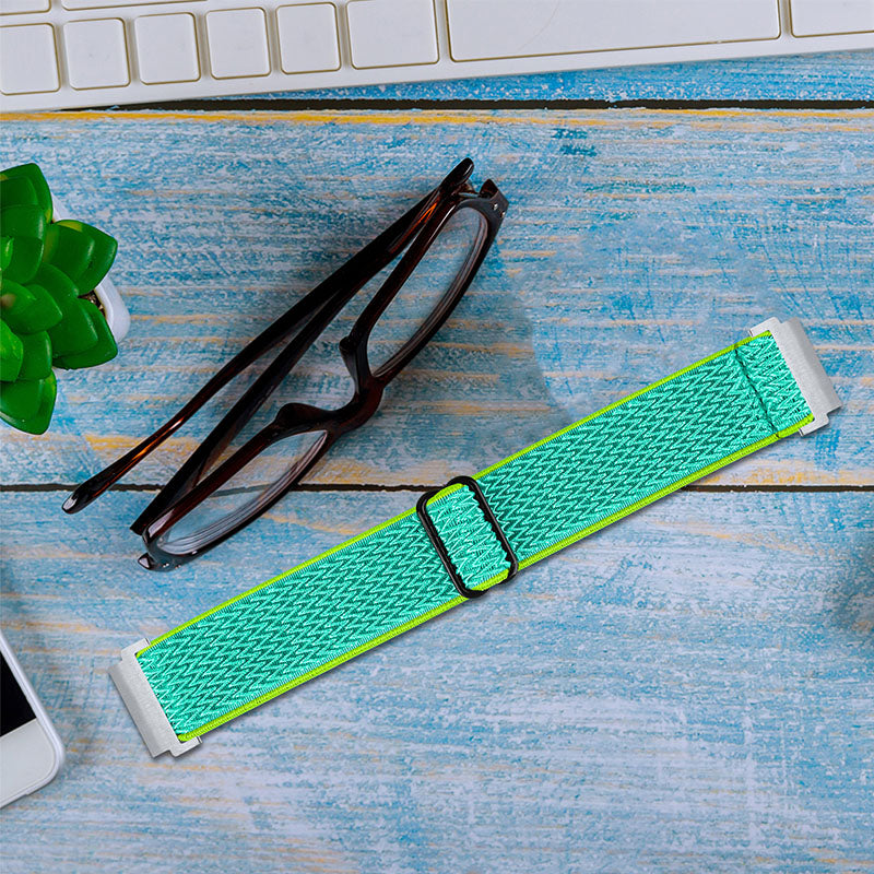For Huami Amazfit GTR 47mm/Pace/Stratos/Stratos 2 Adjustable Elastic Watch Strap Universal 22mm Watch Band with Buckle