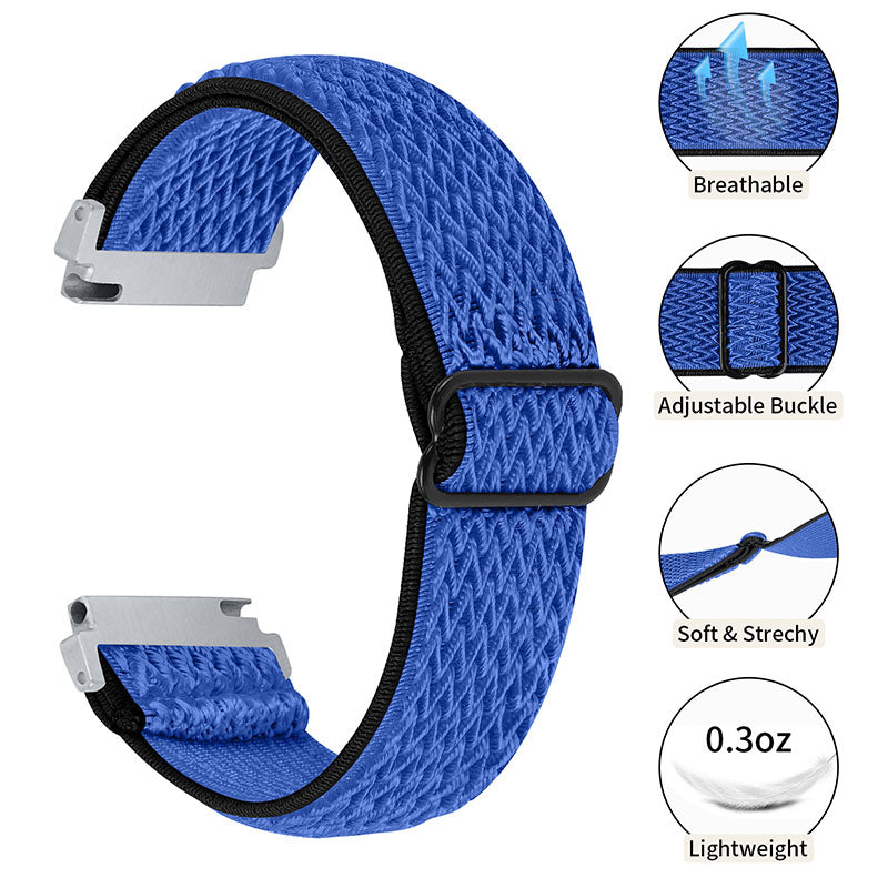 For Huami Amazfit GTR 47mm/Pace/Stratos/Stratos 2 Adjustable Elastic Watch Strap Universal 22mm Watch Band with Buckle