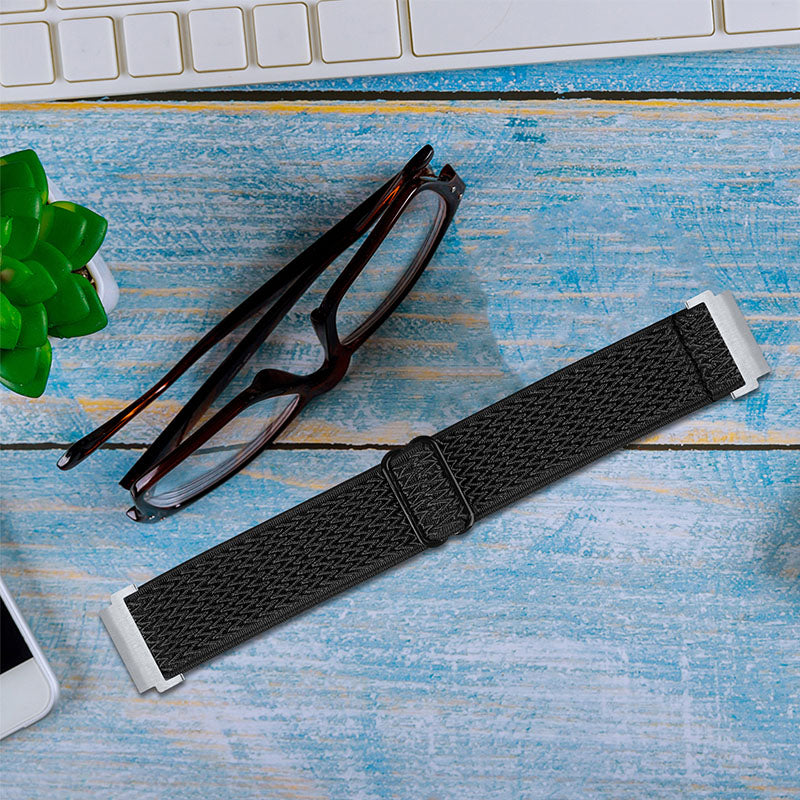 For Huami Amazfit GTR 47mm/Pace/Stratos/Stratos 2 Adjustable Elastic Watch Strap Universal 22mm Watch Band with Buckle