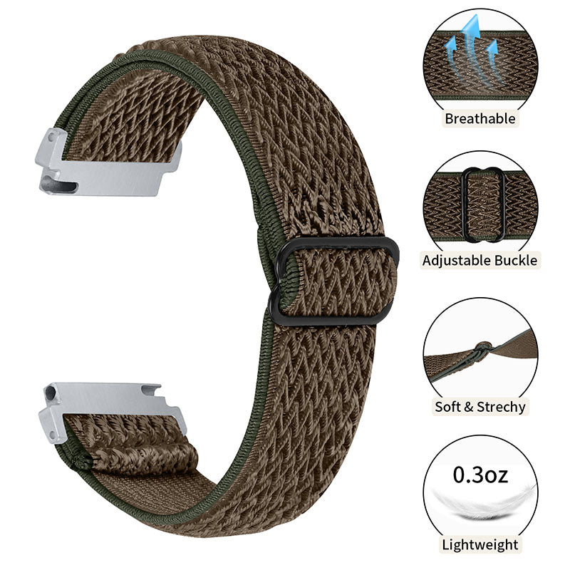 For Huami Amazfit GTR 47mm/Pace/Stratos/Stratos 2 Adjustable Elastic Watch Strap Universal 22mm Watch Band with Buckle