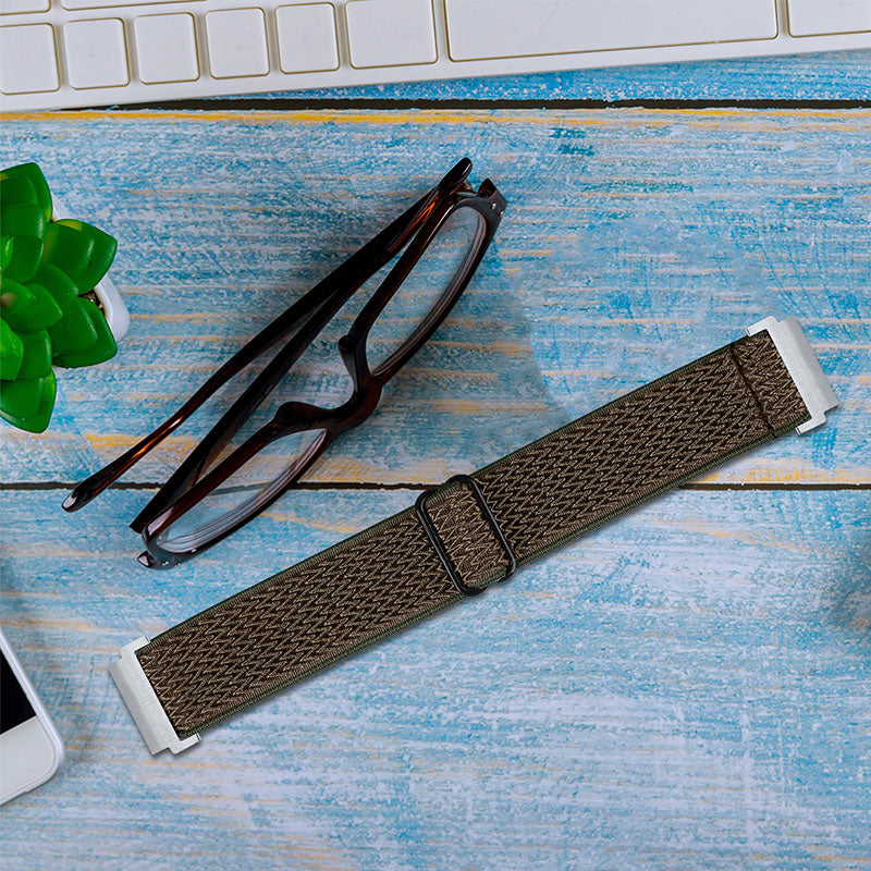 For Huami Amazfit GTR 47mm/Pace/Stratos/Stratos 2 Adjustable Elastic Watch Strap Universal 22mm Watch Band with Buckle
