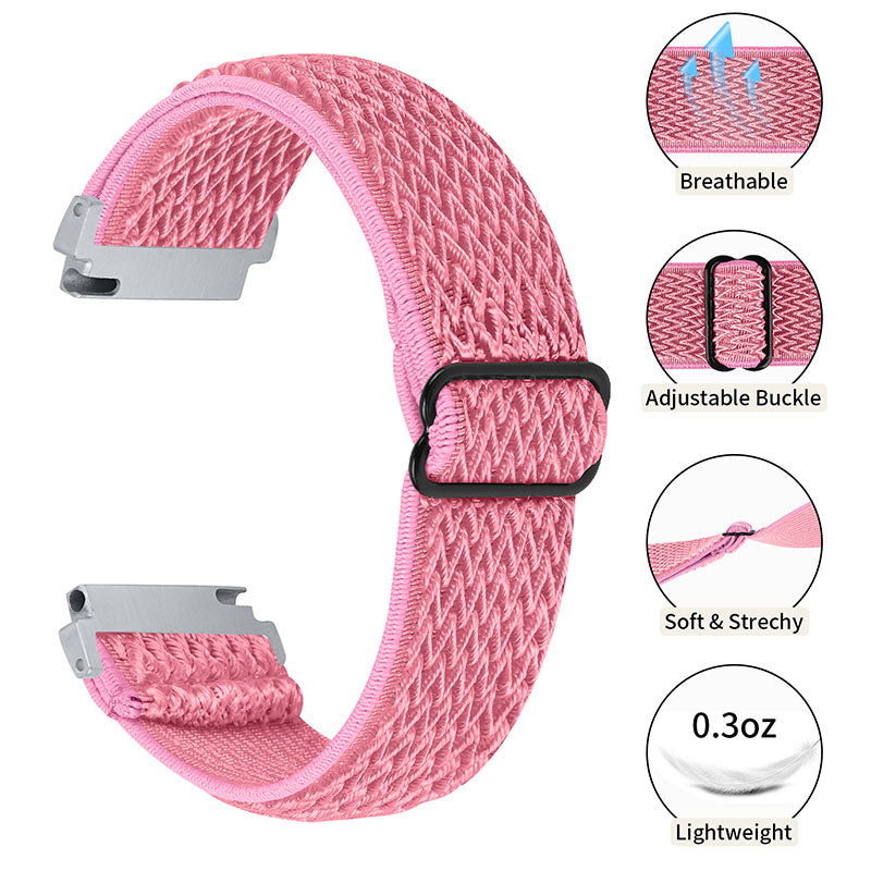 For Huami Amazfit GTR 47mm/Pace/Stratos/Stratos 2 Adjustable Elastic Watch Strap Universal 22mm Watch Band with Buckle
