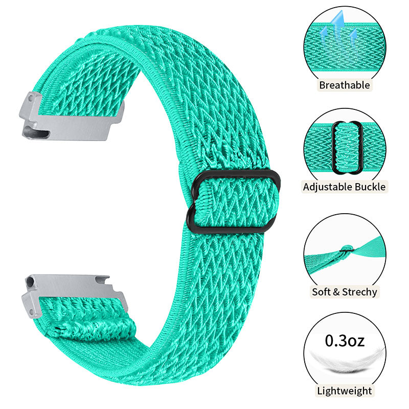 For Huami Amazfit GTR 47mm/Pace/Stratos/Stratos 2 Adjustable Elastic Watch Strap Universal 22mm Watch Band with Buckle