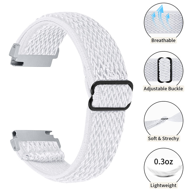 For Huami Amazfit GTR 47mm/Pace/Stratos/Stratos 2 Adjustable Elastic Watch Strap Universal 22mm Watch Band with Buckle
