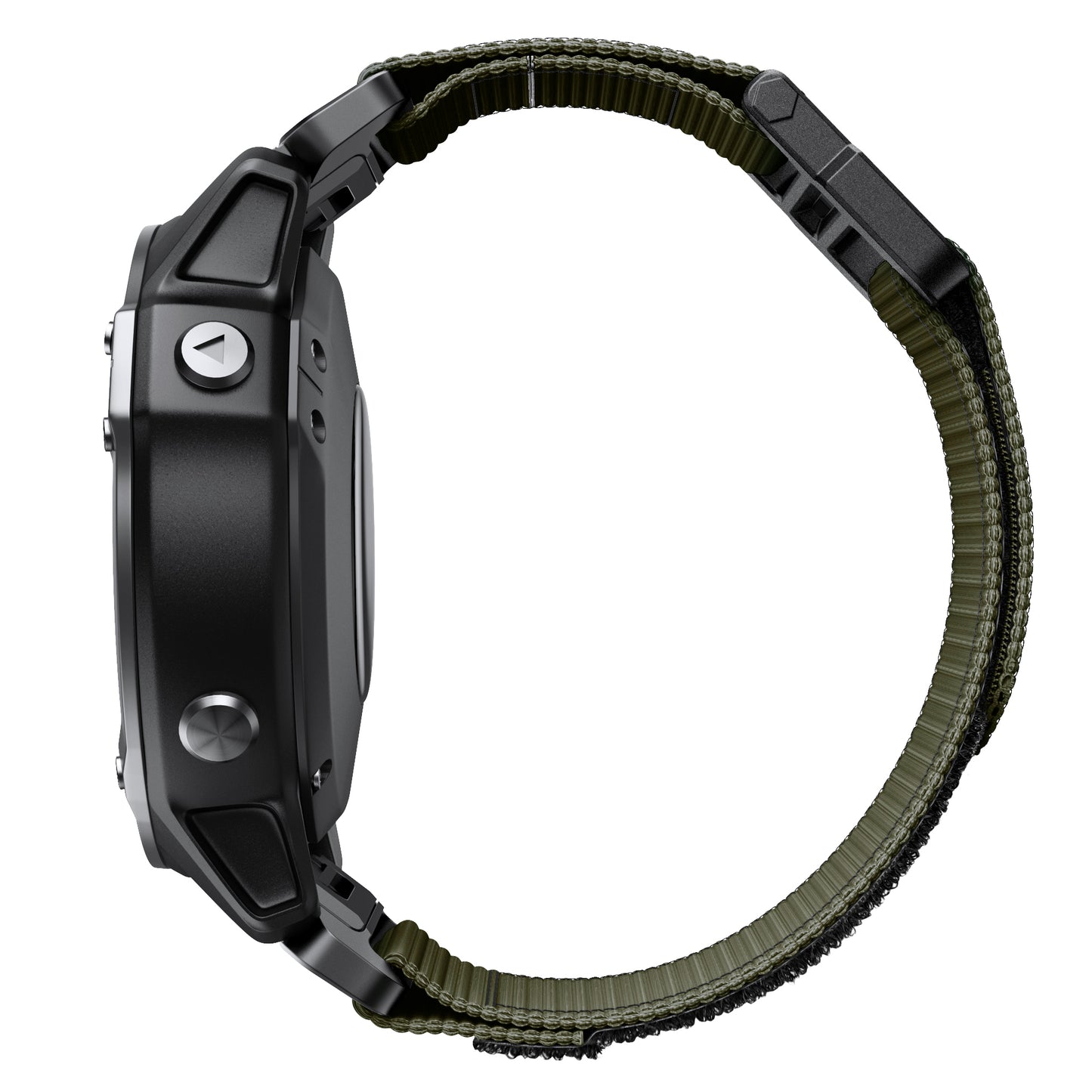 26mm Sport Loop Strap for Garmin Fenix 7X/6X/5X, Breathable Nylon Adjustable Elastic Replacement Band