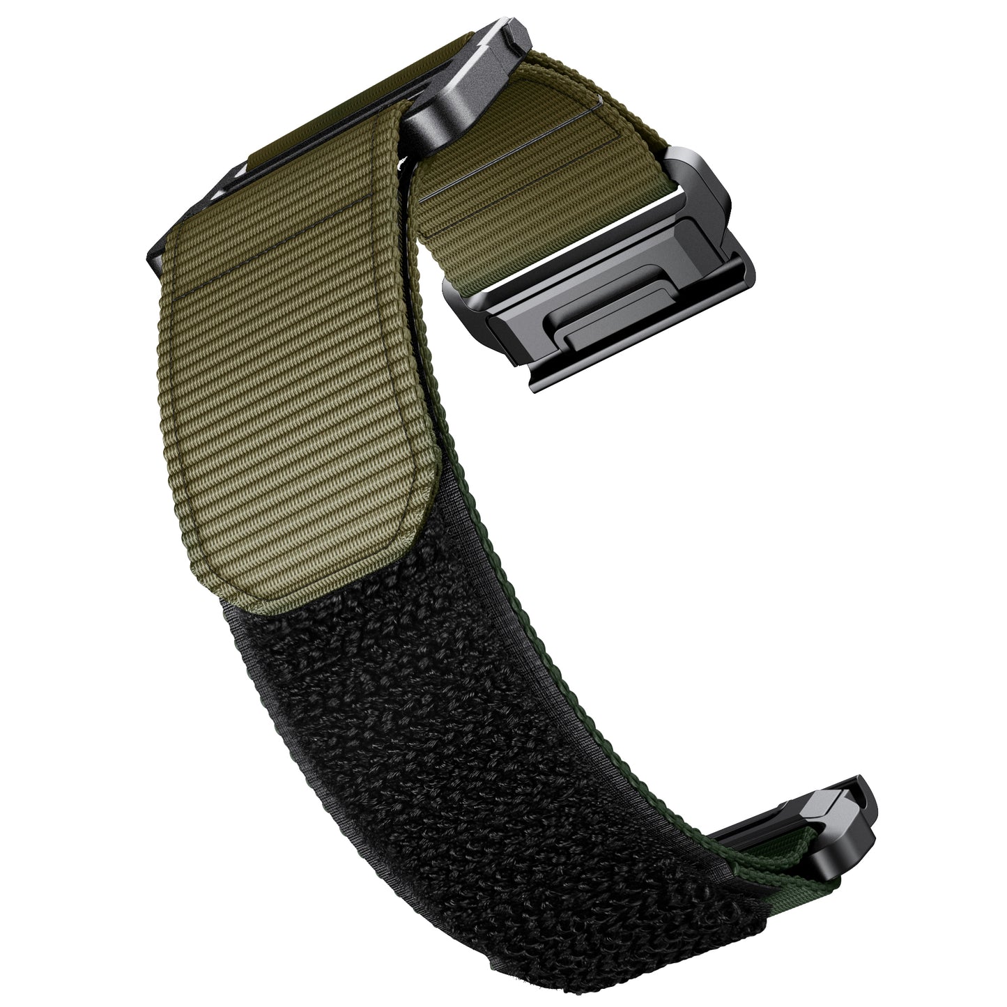 26mm Sport Loop Strap for Garmin Fenix 7X/6X/5X, Breathable Nylon Adjustable Elastic Replacement Band