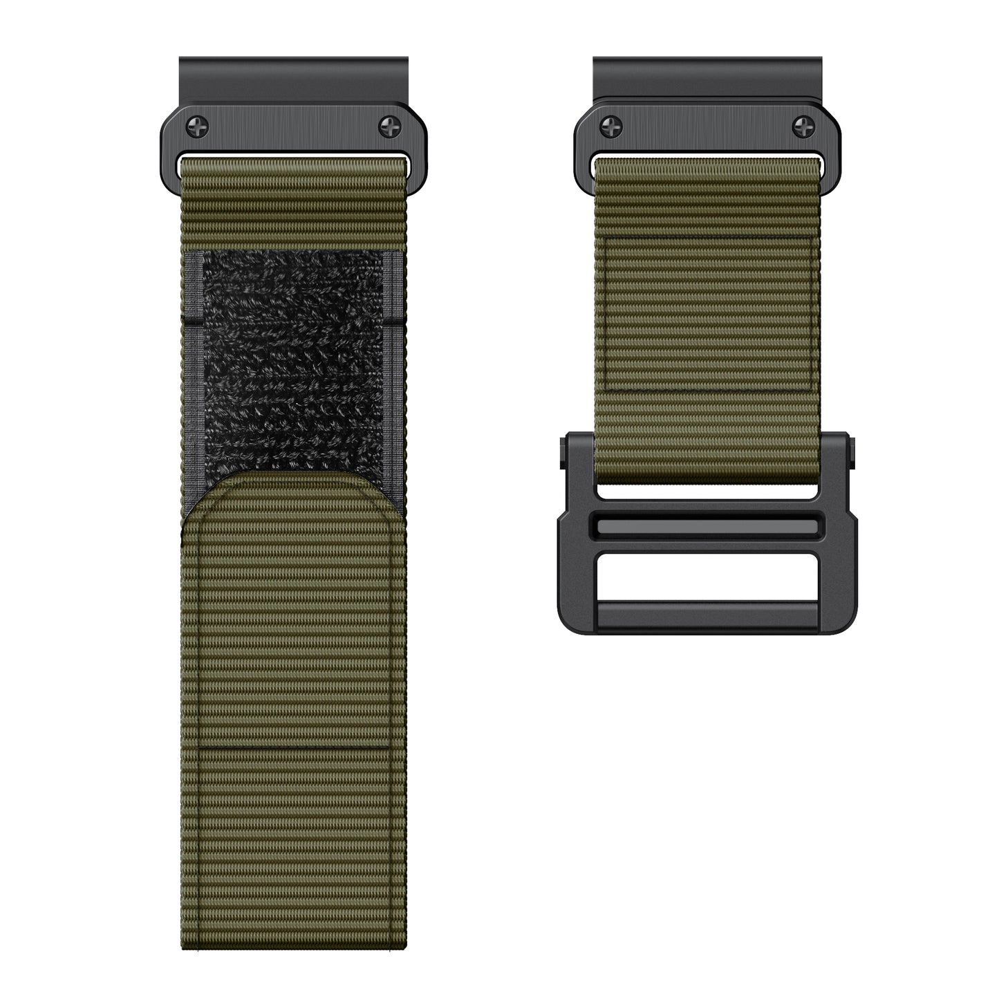 26mm Sport Loop Strap for Garmin Fenix 7X/6X/5X, Breathable Nylon Adjustable Elastic Replacement Band