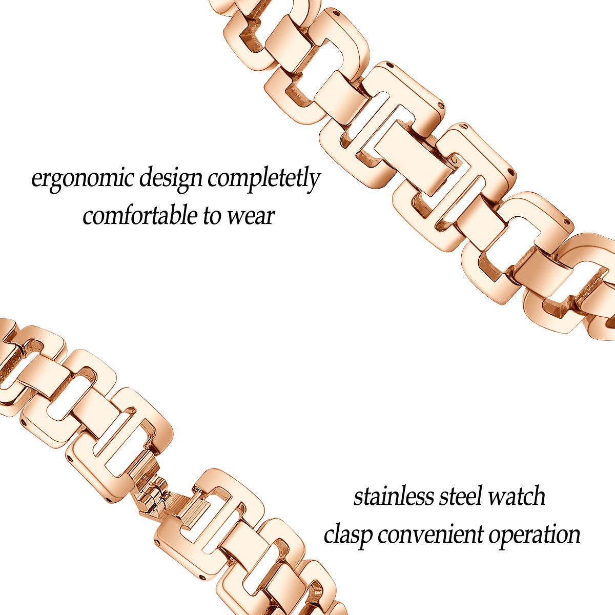 20mm Stainless Steel Watchband for Huami Amazfit GTS Samsung Gear S2 Classic Garmin Vivoactive 3 Universal Rhinestone Decorative D-chain Watch Strap