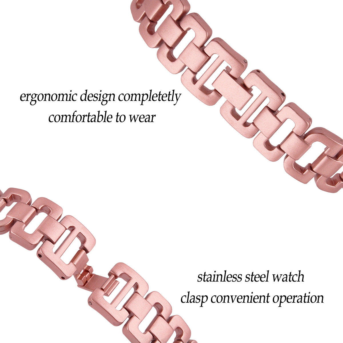 For Huawei Watch GT 2e Samsung Galaxy Watch 46mm Universal 22mm Rhinestone Decorative D-chain Watch Strap Stainless Steel Watchband