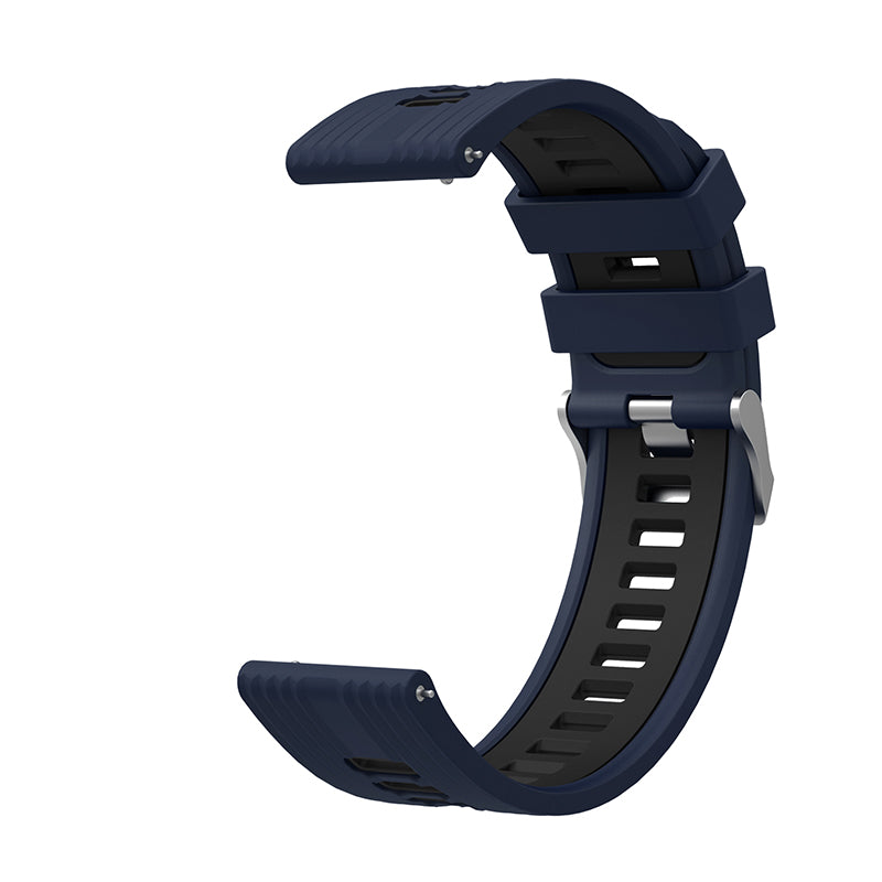 For Huawei Watch GT 3 (46mm) Dual Color 22mm Silicone Watch Strap Replacement Wrist Band
