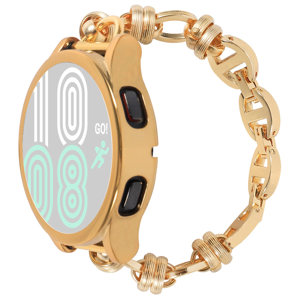 For Huawei Watch GT3 46mm/Xiaomi Haylou RS3 Watch Strap 22mm Stainless Steel Watch Band with Thread Design for Girls