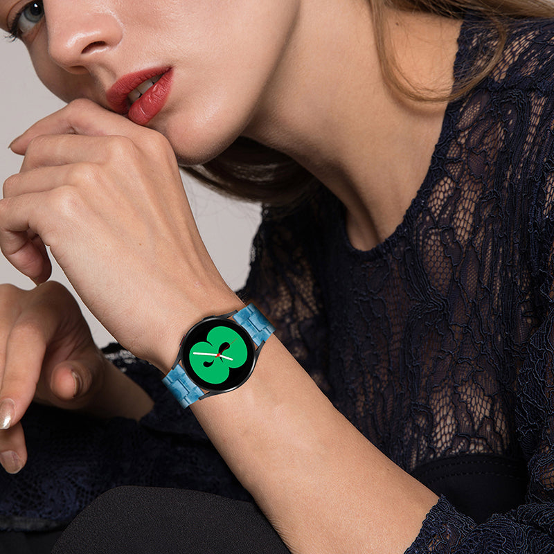 For Huami Amazfit GTR 47mm/Pace/Stratos/Stratos 2/Youth Edition 22mm Fashionable 3 Beads Resin Watch Strap Replacement Wrist Band