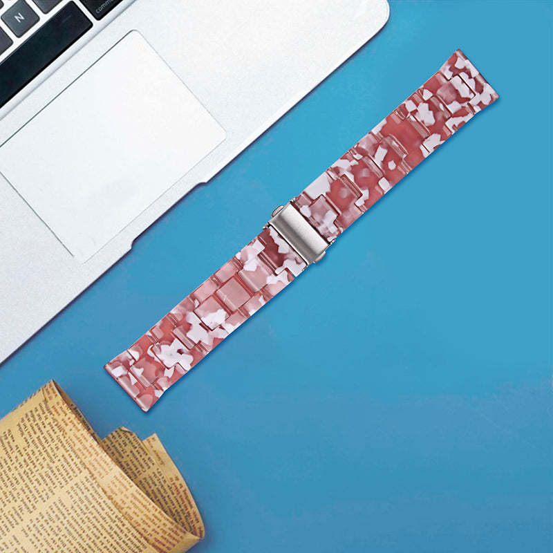 For Huami Amazfit GTR 47mm/Pace/Stratos/Stratos 2/Youth Edition 22mm Fashionable 3 Beads Resin Watch Strap Replacement Wrist Band