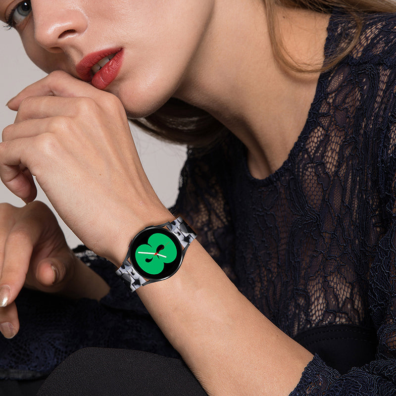For Huami Amazfit GTR 47mm/Pace/Stratos/Stratos 2/Youth Edition 22mm Fashionable 3 Beads Resin Watch Strap Replacement Wrist Band
