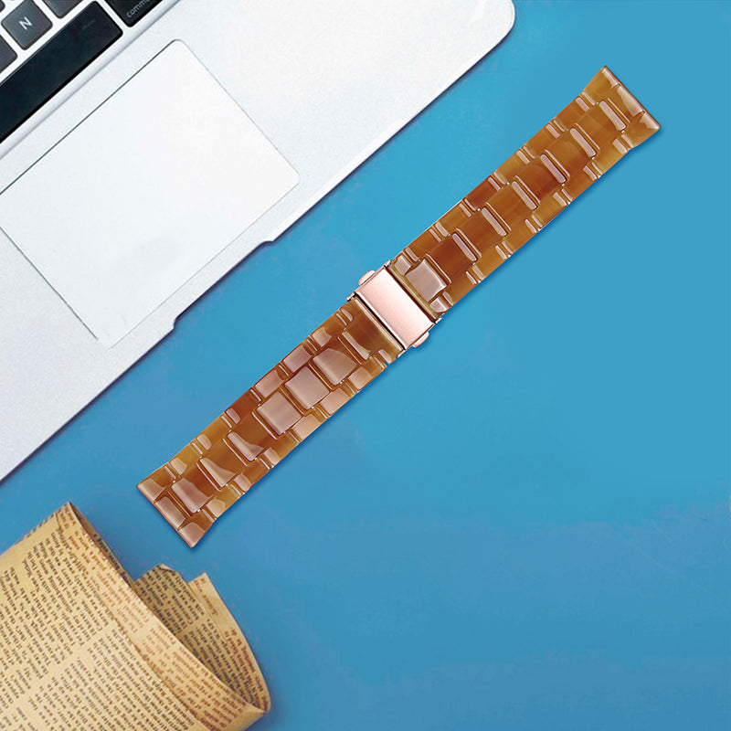 For Huami Amazfit GTR 47mm/Pace/Stratos/Stratos 2/Youth Edition 22mm Fashionable 3 Beads Resin Watch Strap Replacement Wrist Band