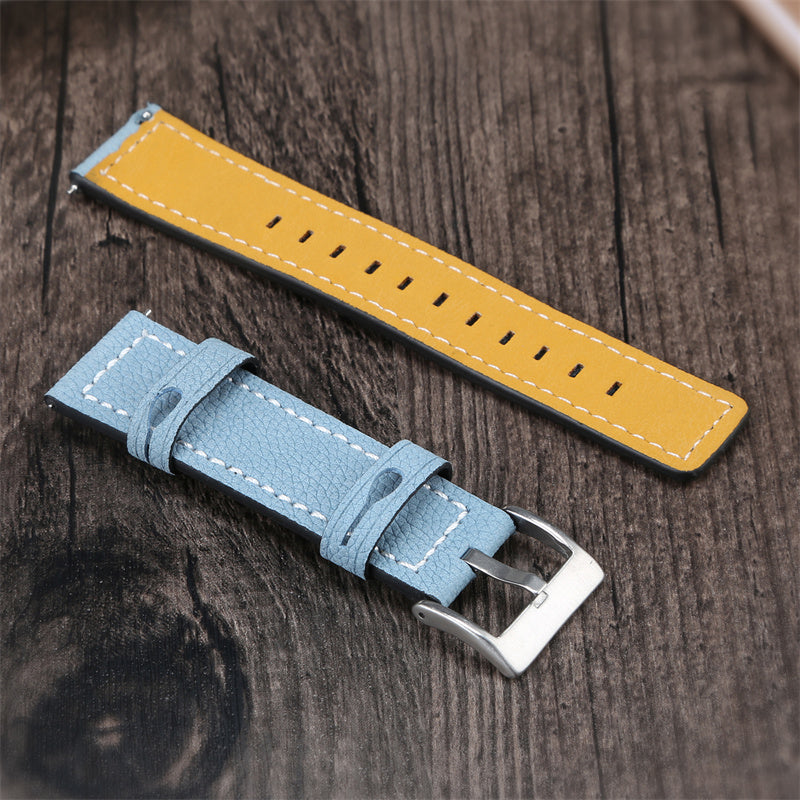 For Huawei Watch GT 2e/ Watch GT 2 46mm/ Watch GT 42mm/46mm Replacement Cowhide Genuine Leather Smart Watch Strap Adjustable Wrist Band