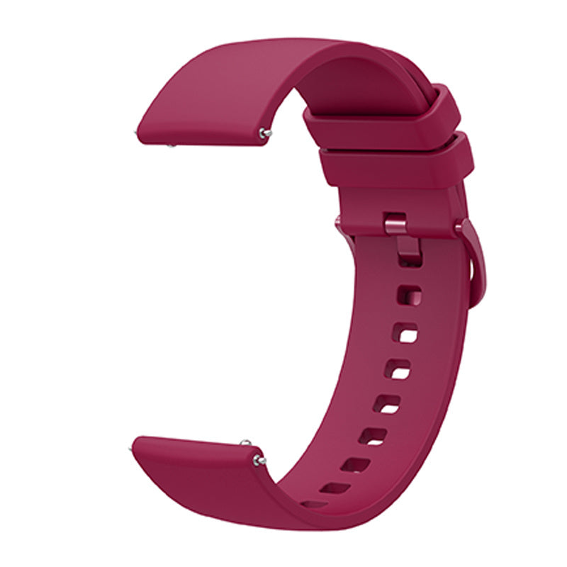 For Huawei TalkBand B5 Solid Color Soft Silicone Watch Band 18mm Adjustable Replacement Strap