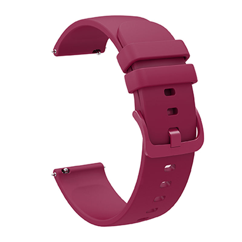 For Huawei TalkBand B5 Solid Color Soft Silicone Watch Band 18mm Adjustable Replacement Strap