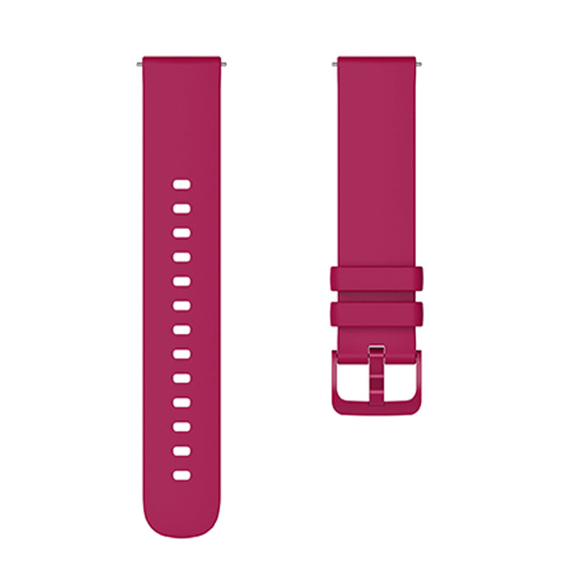 For Huawei TalkBand B5 Solid Color Soft Silicone Watch Band 18mm Adjustable Replacement Strap