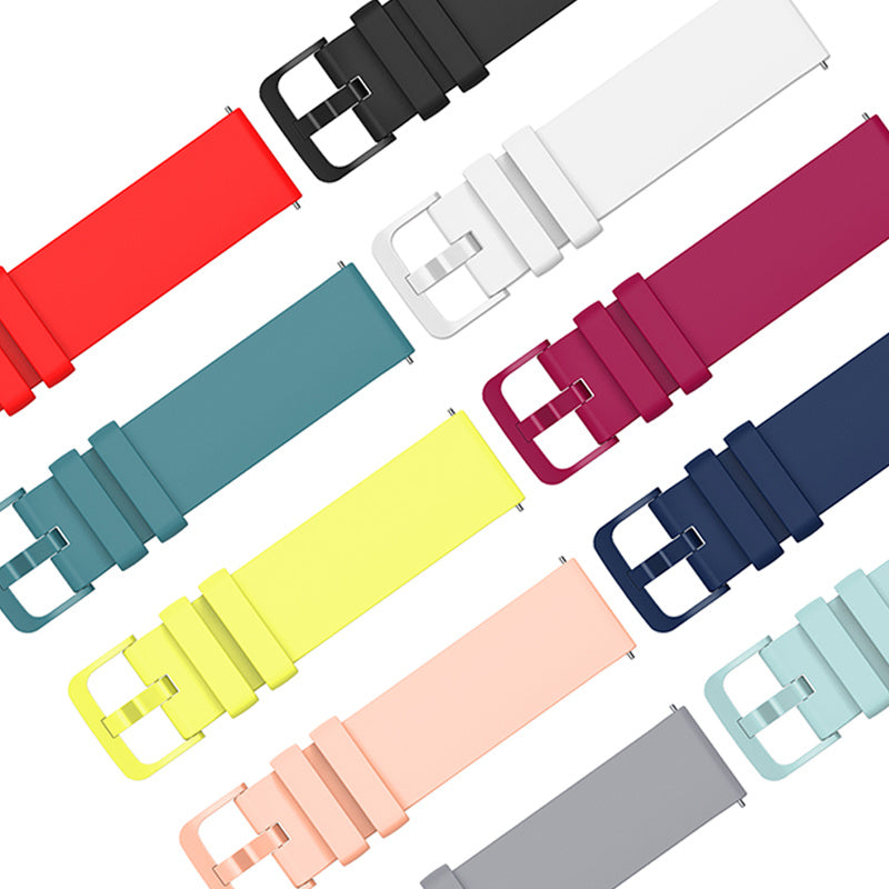 For Huawei TalkBand B5 Solid Color Soft Silicone Watch Band 18mm Adjustable Replacement Strap