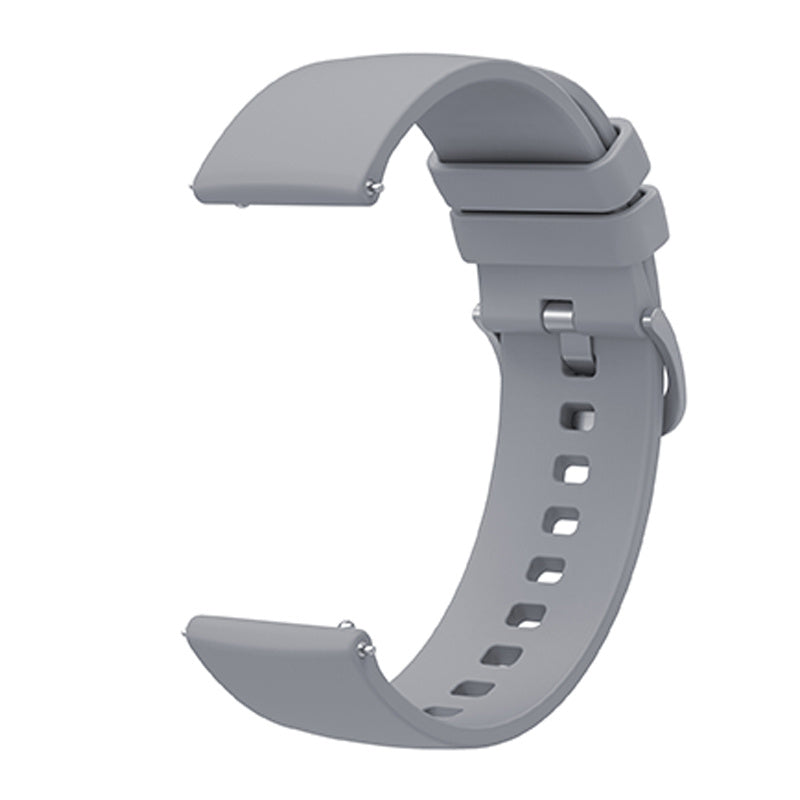 For Huawei TalkBand B5 Solid Color Soft Silicone Watch Band 18mm Adjustable Replacement Strap
