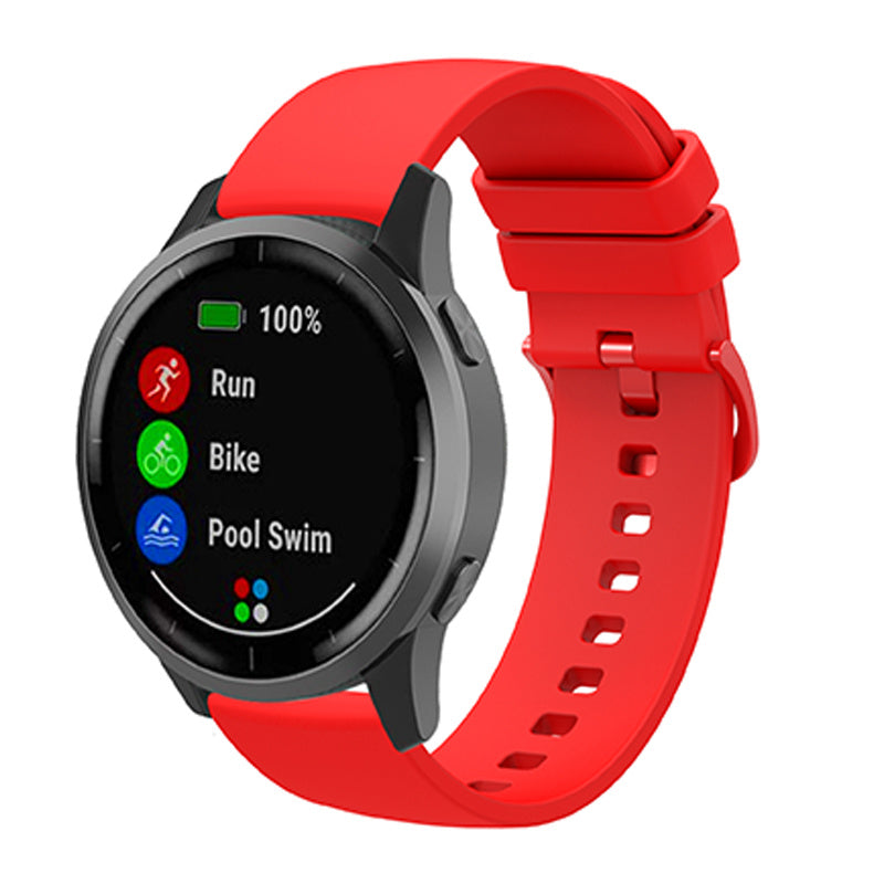 For Huawei TalkBand B5 Solid Color Soft Silicone Watch Band 18mm Adjustable Replacement Strap