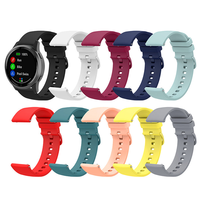 For Huawei TalkBand B5 Solid Color Soft Silicone Watch Band 18mm Adjustable Replacement Strap